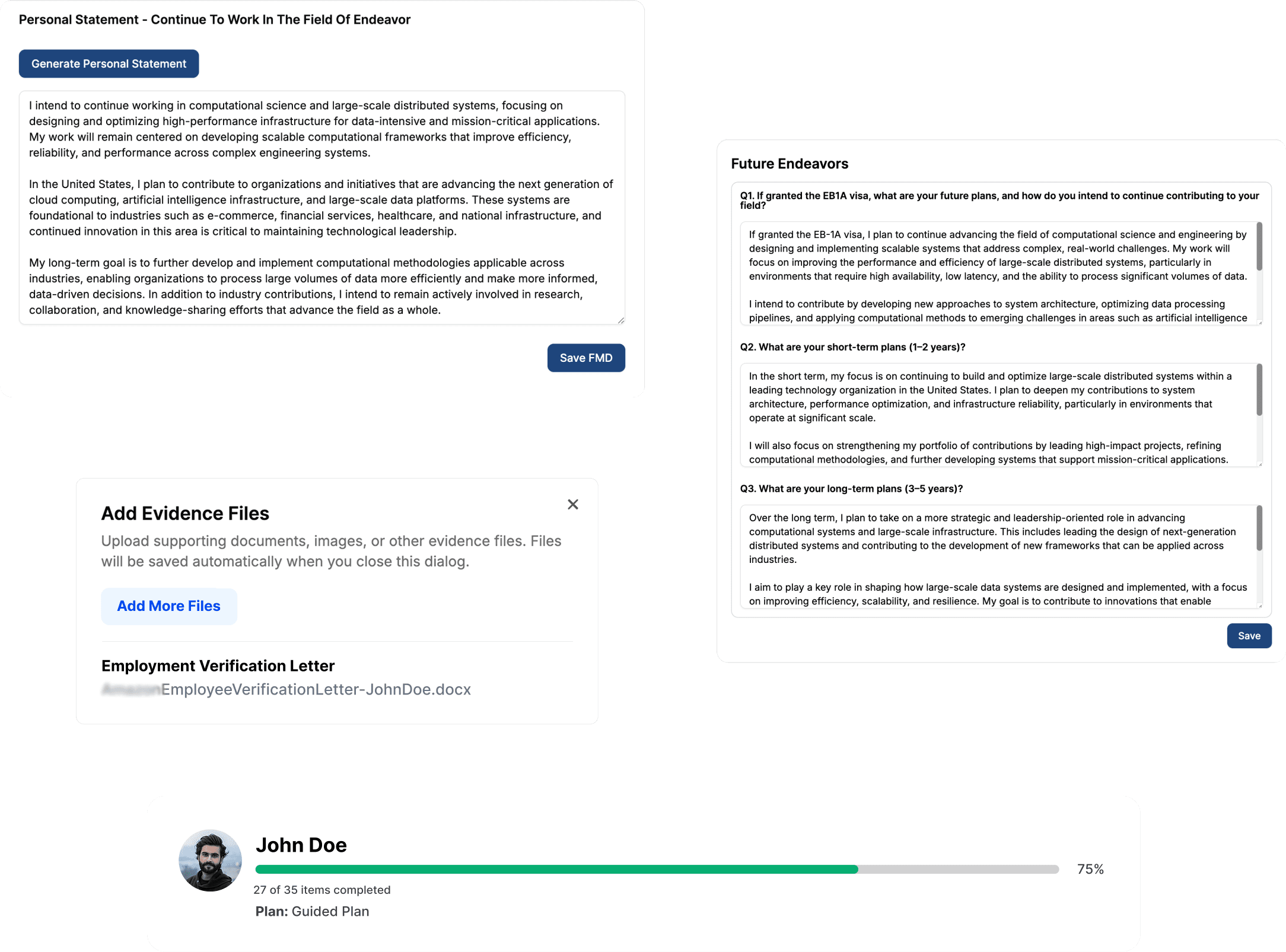 AI rewrite engine showing scored criteria feedback